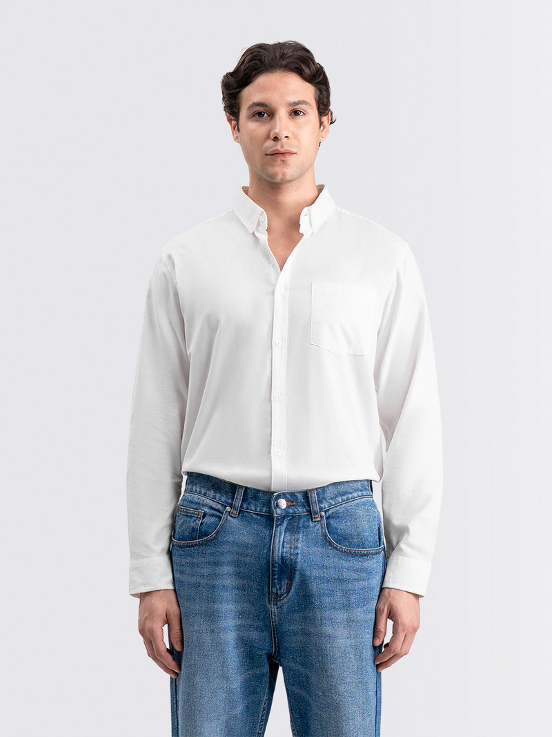Oxford Long Shirt White