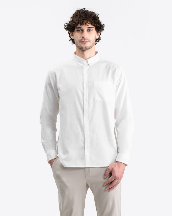Oxford Long Shirt White
