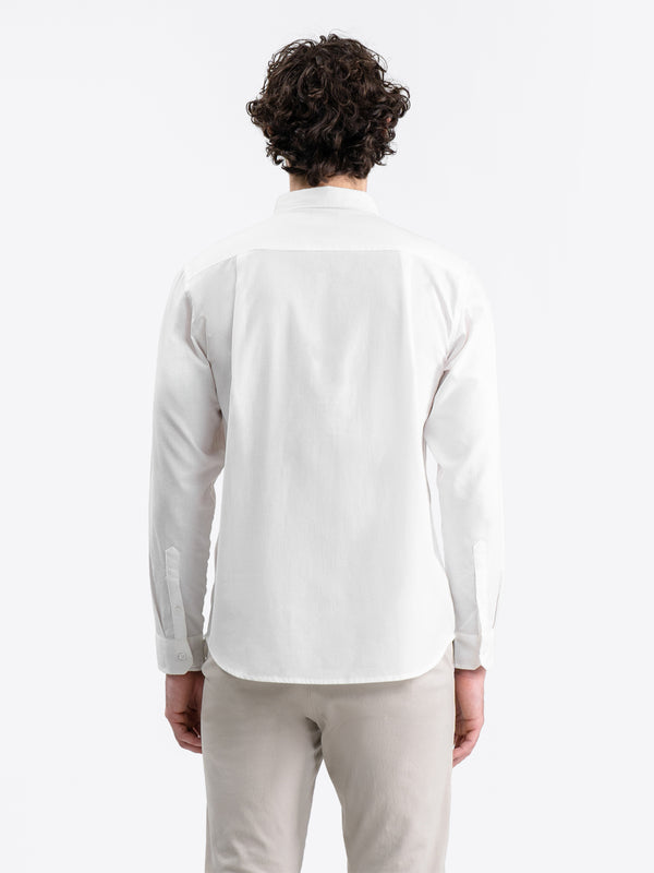 Oxford Long Shirt White