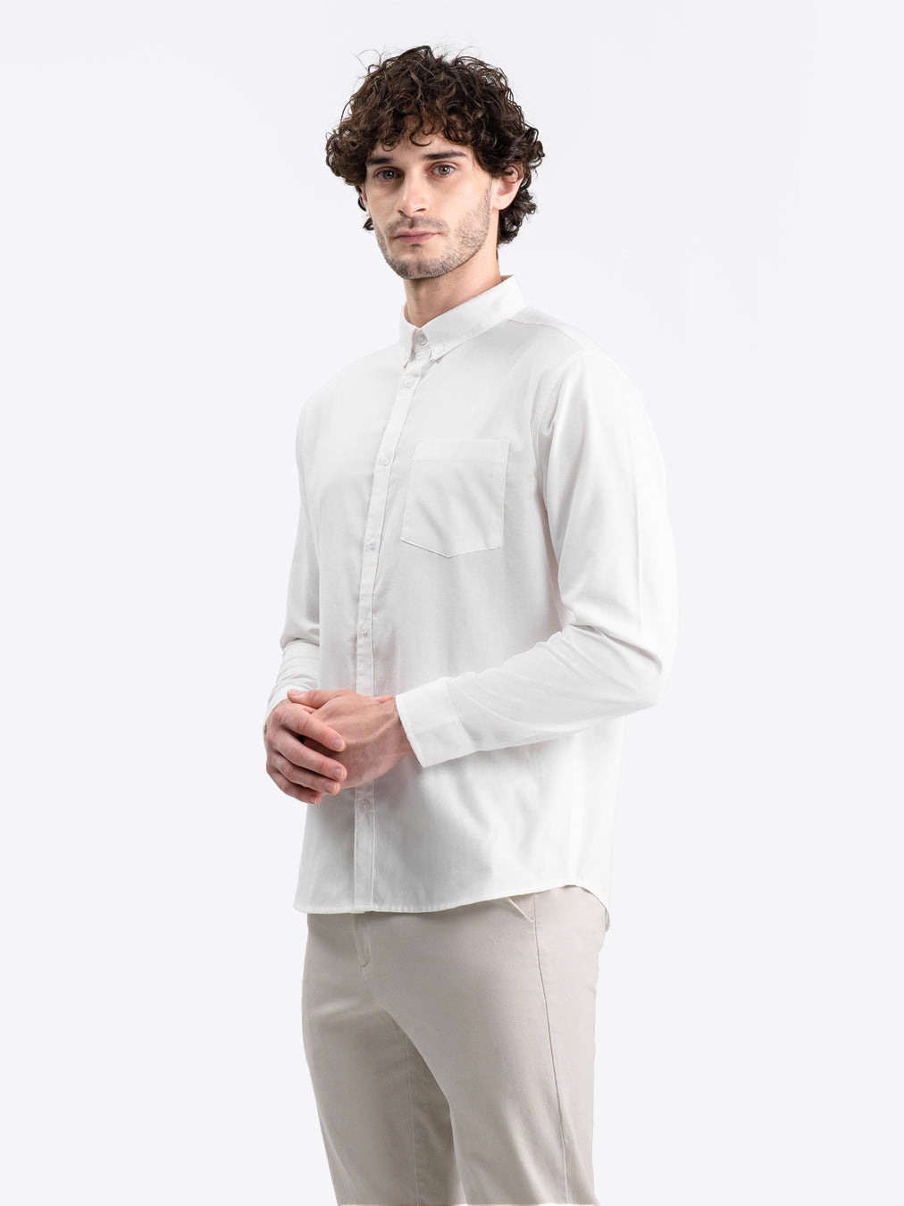 Oxford Long Shirt White