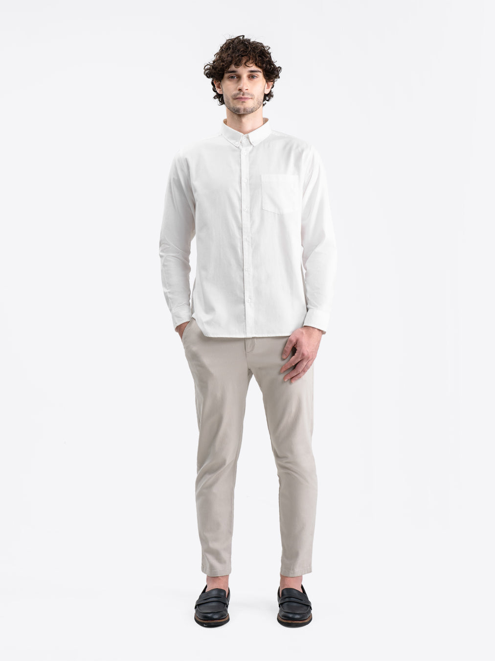 Oxford Long Shirt White