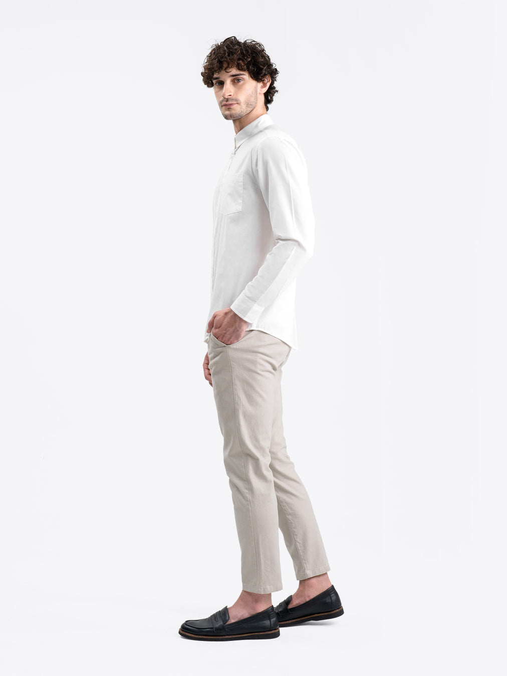 Oxford Long Shirt White