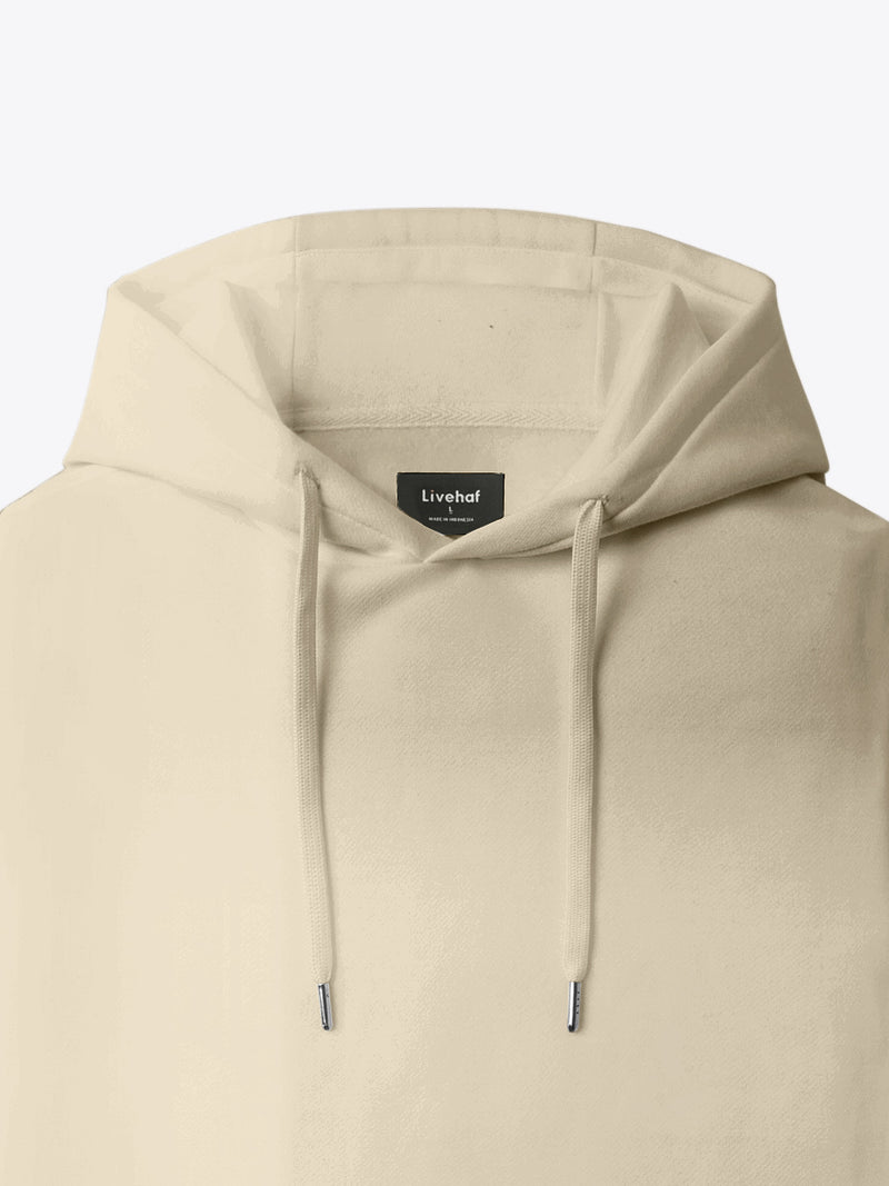 Popover Hoodie Beige