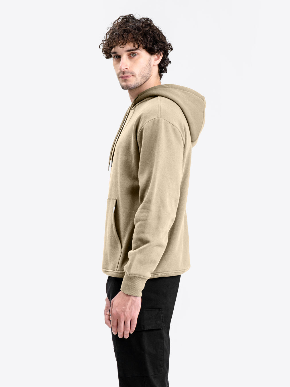 Popover Hoodie Beige