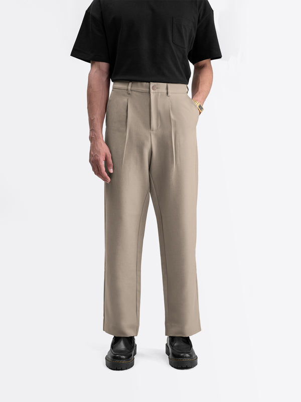 Roomy Wide Pants Khaky