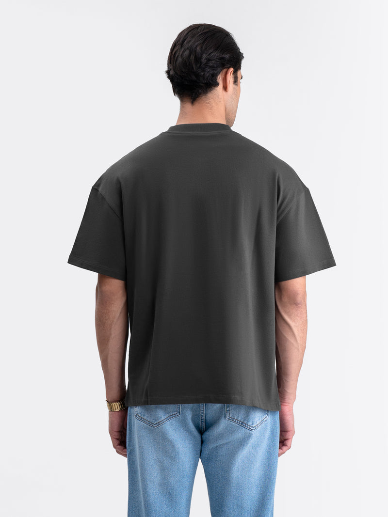 Staple Crop Tee Dark Gray