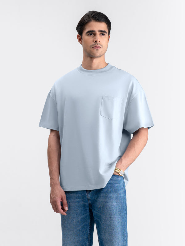 Staple Crop Tee Sky Blue