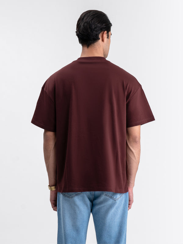 Staple Crop Tee Wine