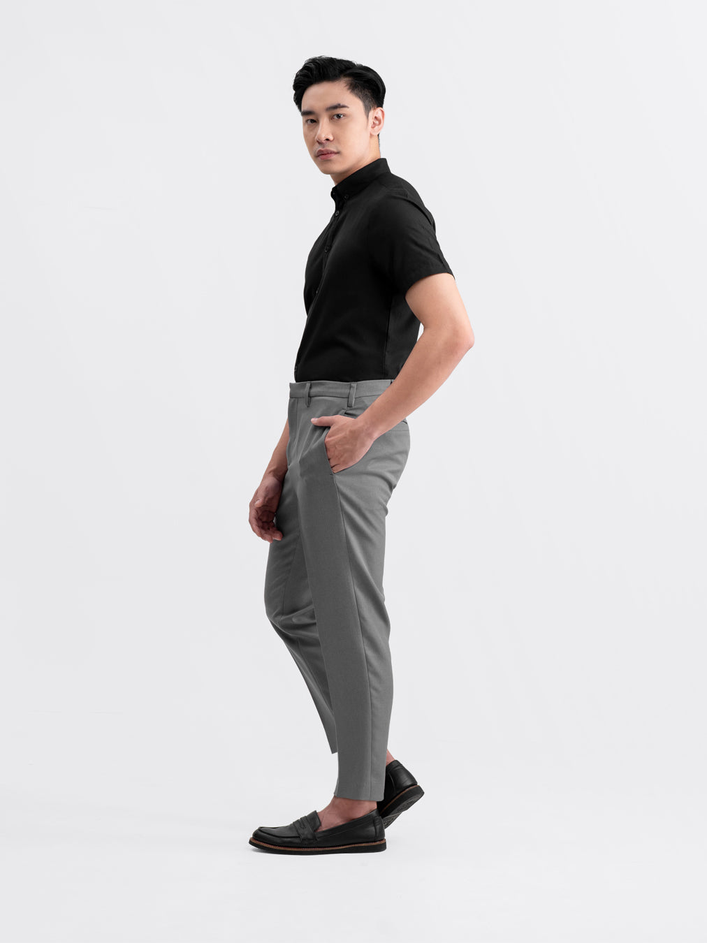 Tailor Ankle Pants Dark Gray