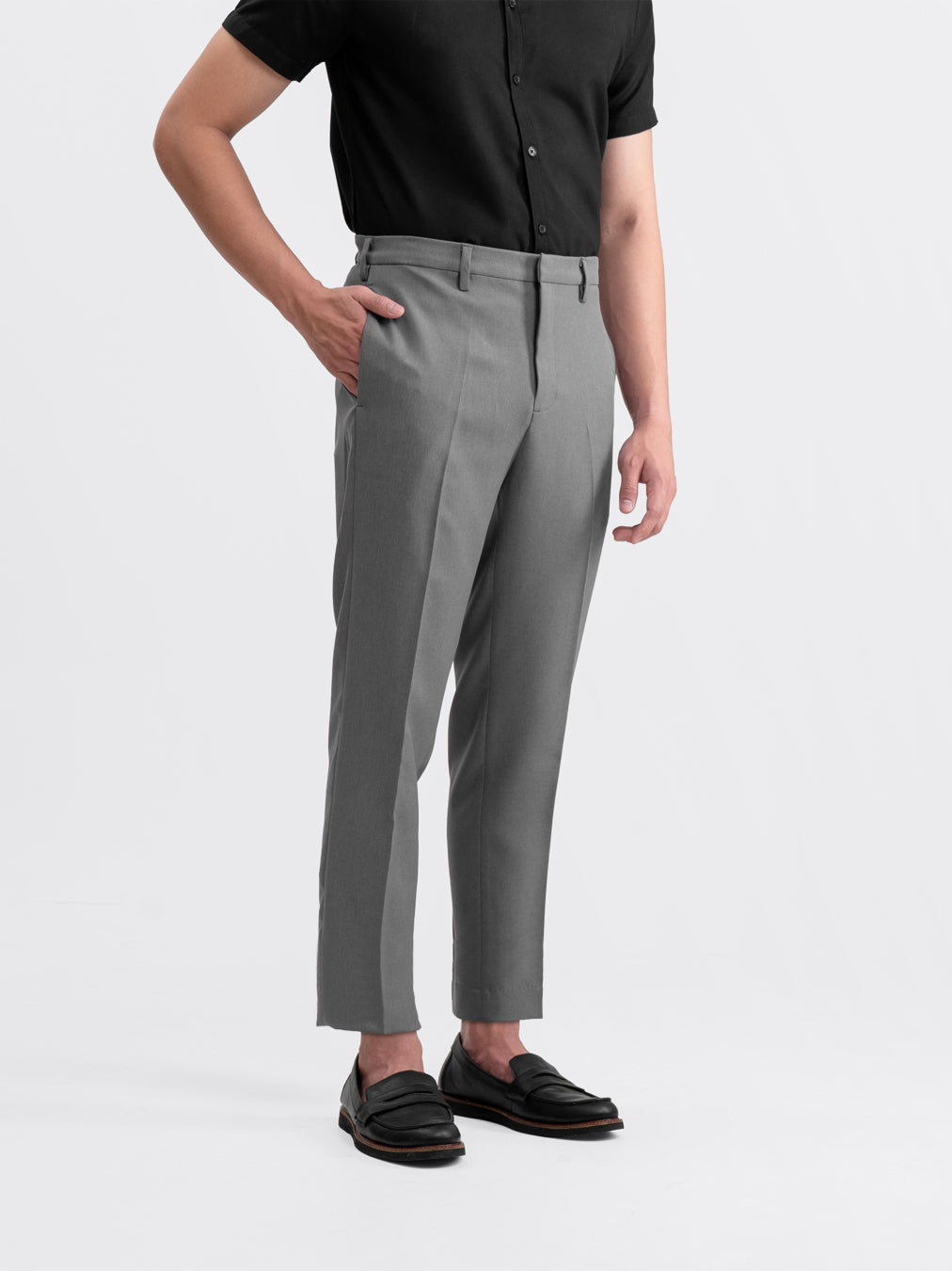 Tailor Ankle Pants Dark Gray