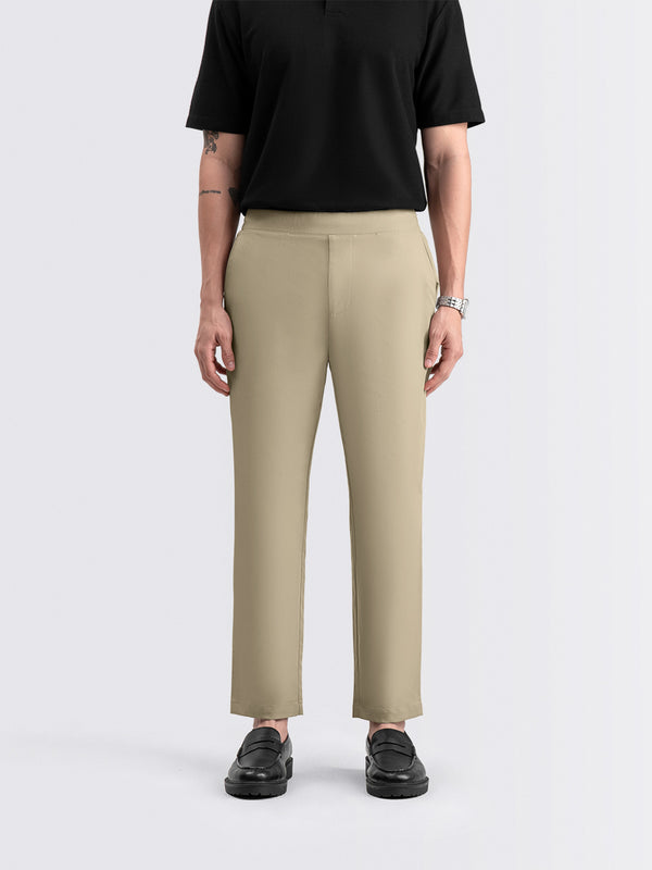 Tapered Flex Pants Beige