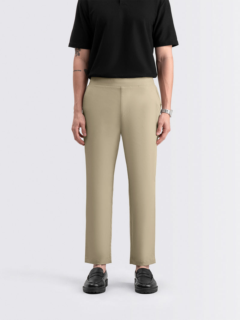 Tapered Flex Pants Beige