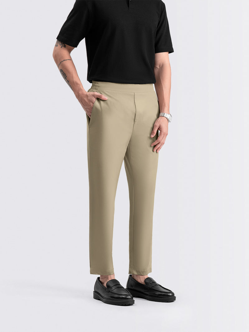 Tapered Flex Pants Beige