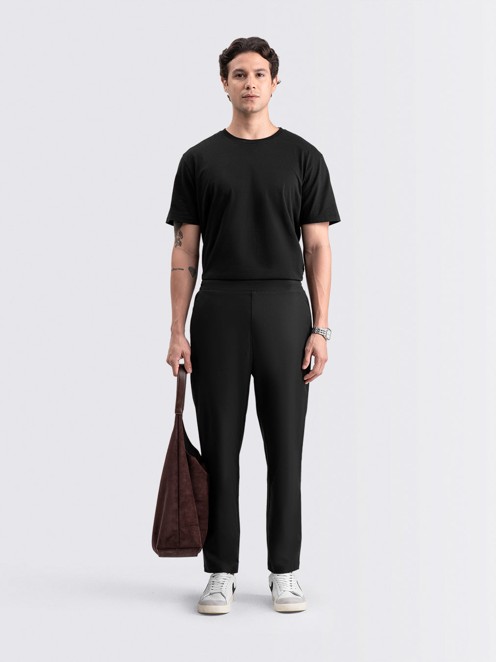Tapered Flex Pants Black