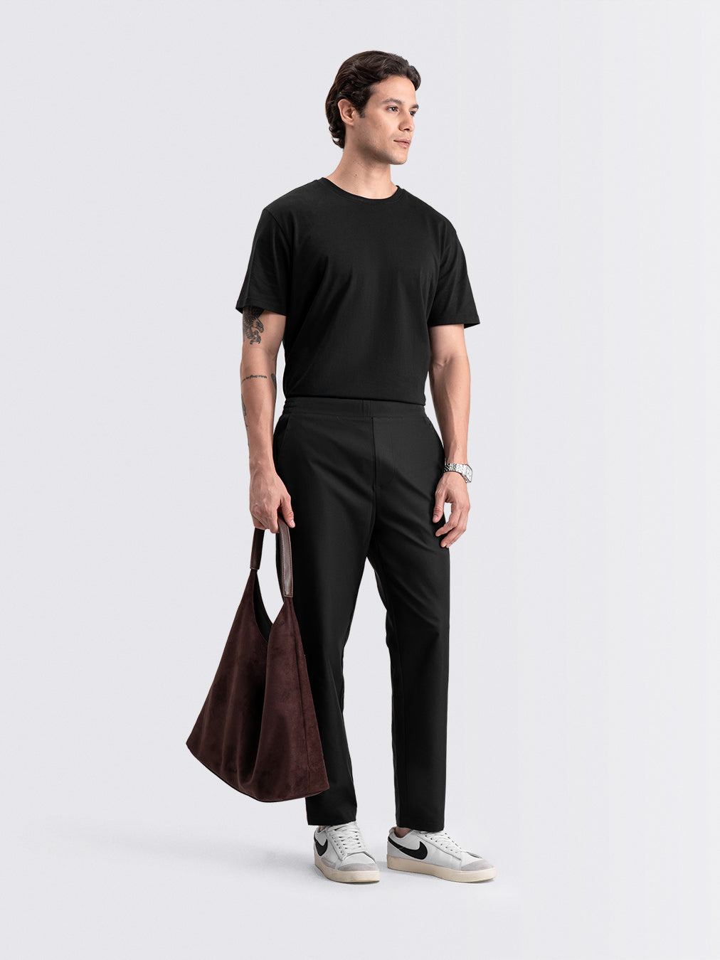 Tapered Flex Pants Black