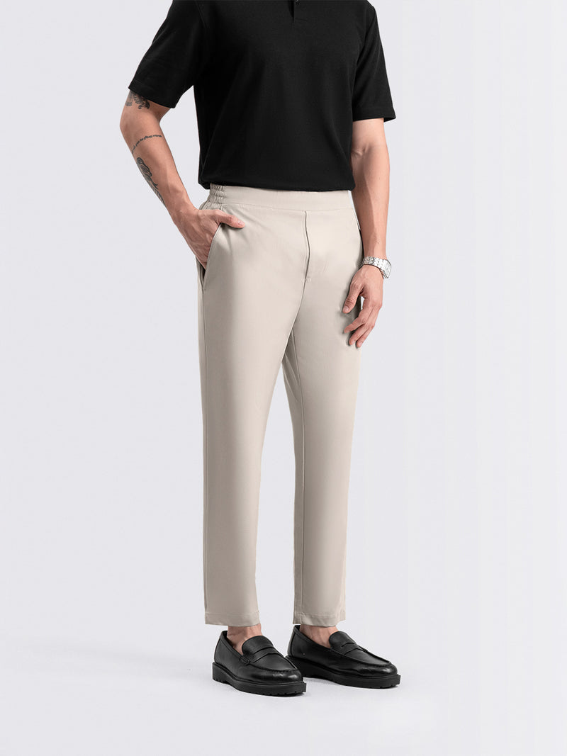 Tapered Flex Pants Light Cream