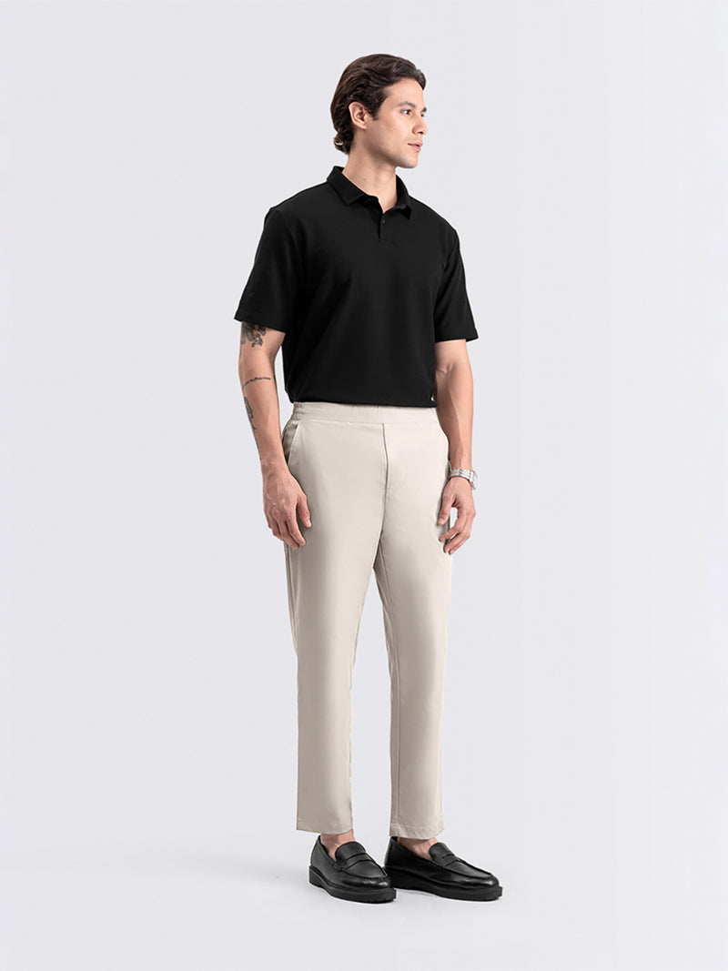 Tapered Flex Pants Light Cream