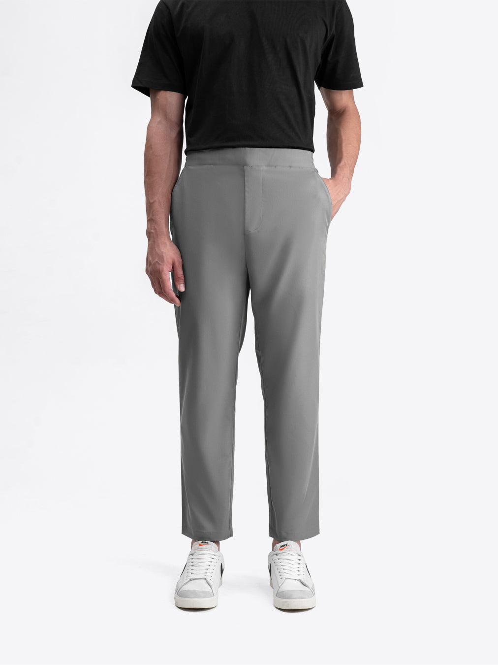 Tapered Flex Pants Light Gray