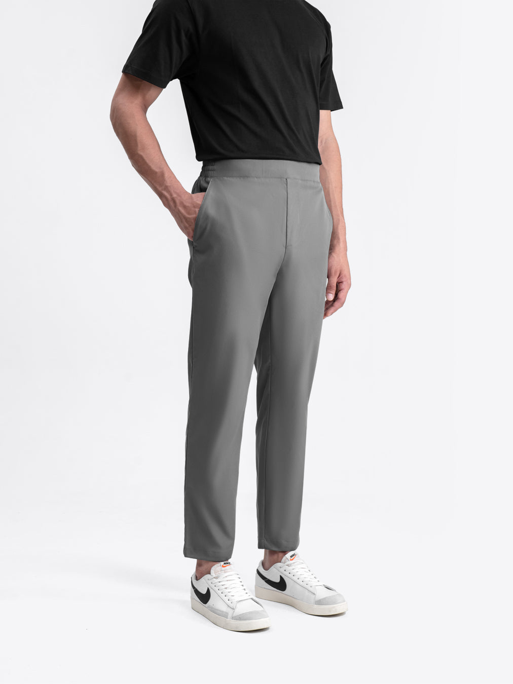 Tapered Flex Pants Light Gray