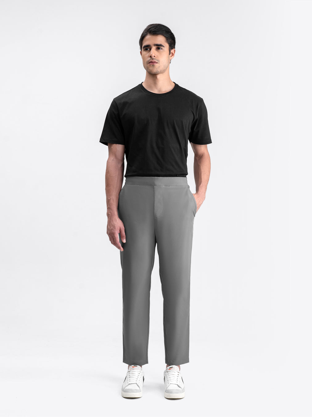 Tapered Flex Pants Light Gray