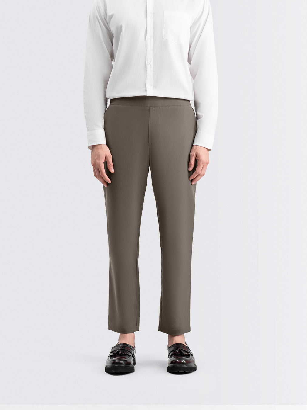 Tapered Flex Pants Taupe