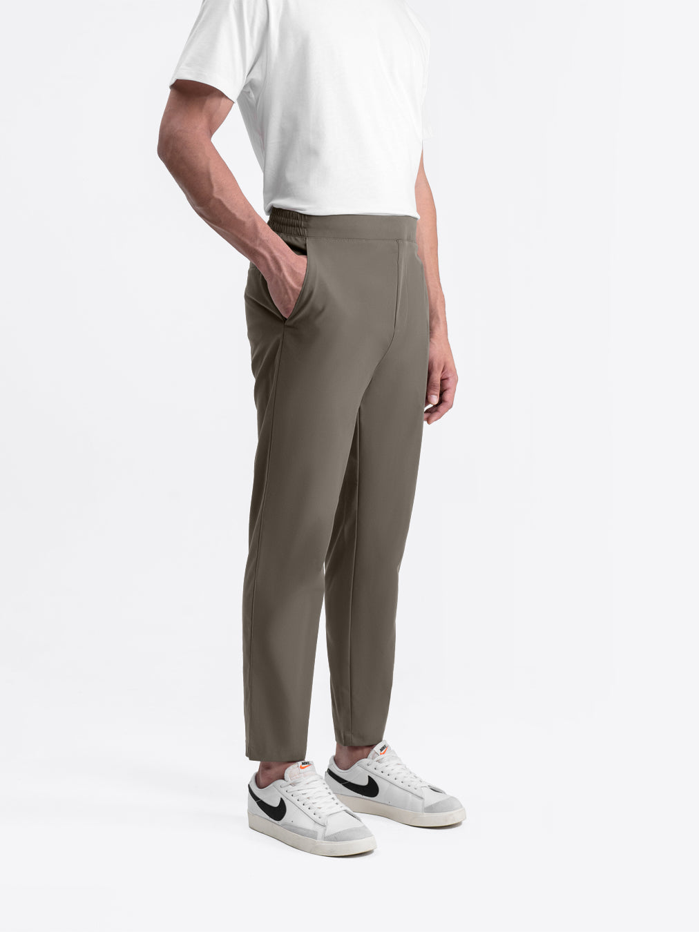 Tapered Flex Pants Taupe