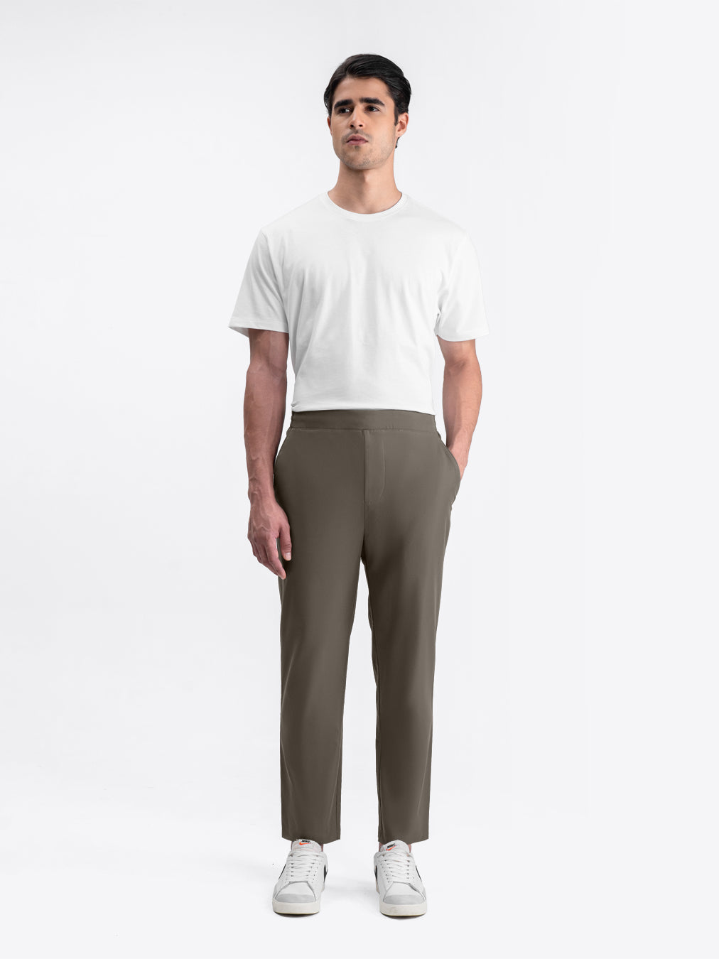 Tapered Flex Pants Taupe