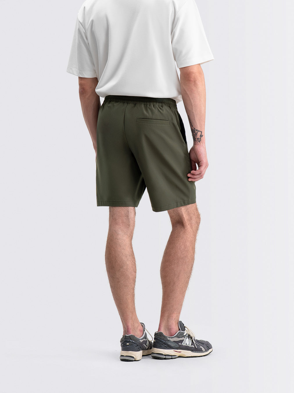 Tapered Flex Shorts Dark Olive