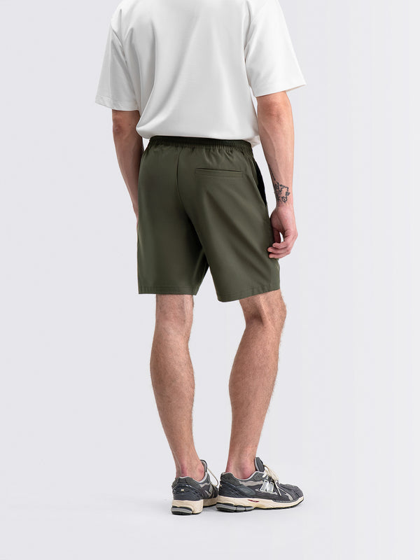 Tapered Flex Shorts Dark Olive