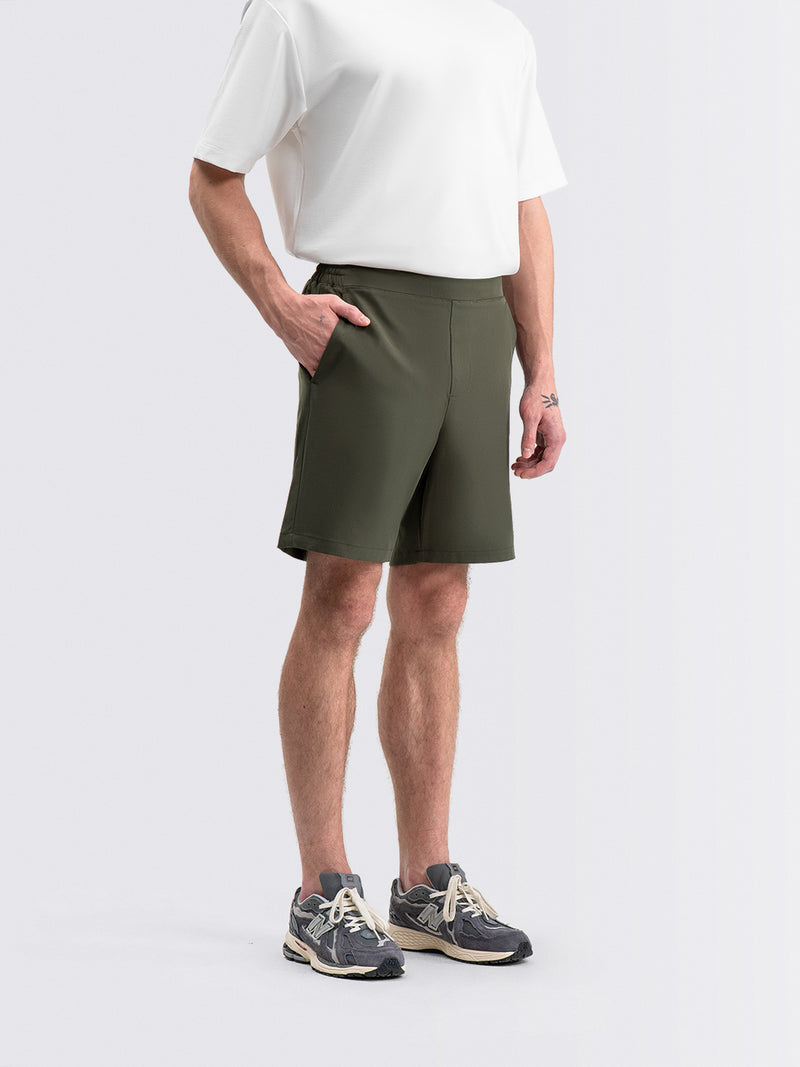 Tapered Flex Shorts Dark Olive