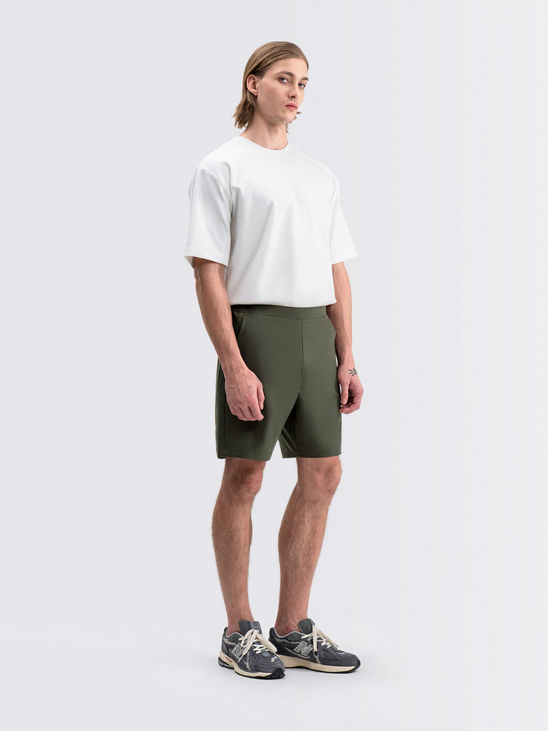 Tapered Flex Shorts Dark Olive