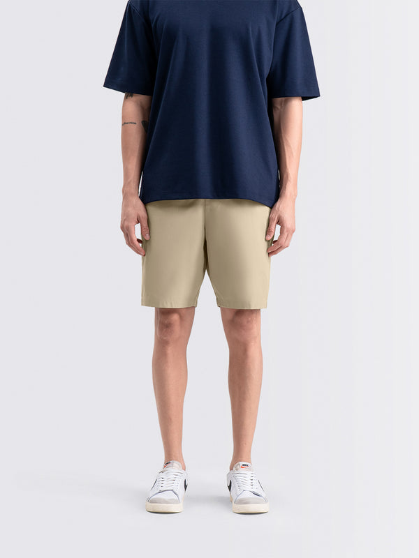 Tapered Flex Shorts Beige