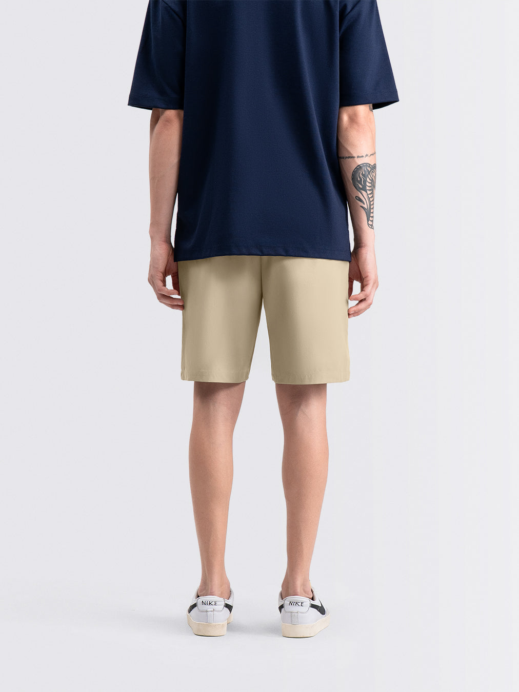 Tapered Flex Shorts Beige