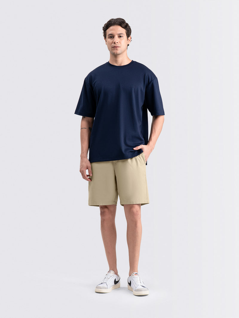Tapered Flex Shorts Beige