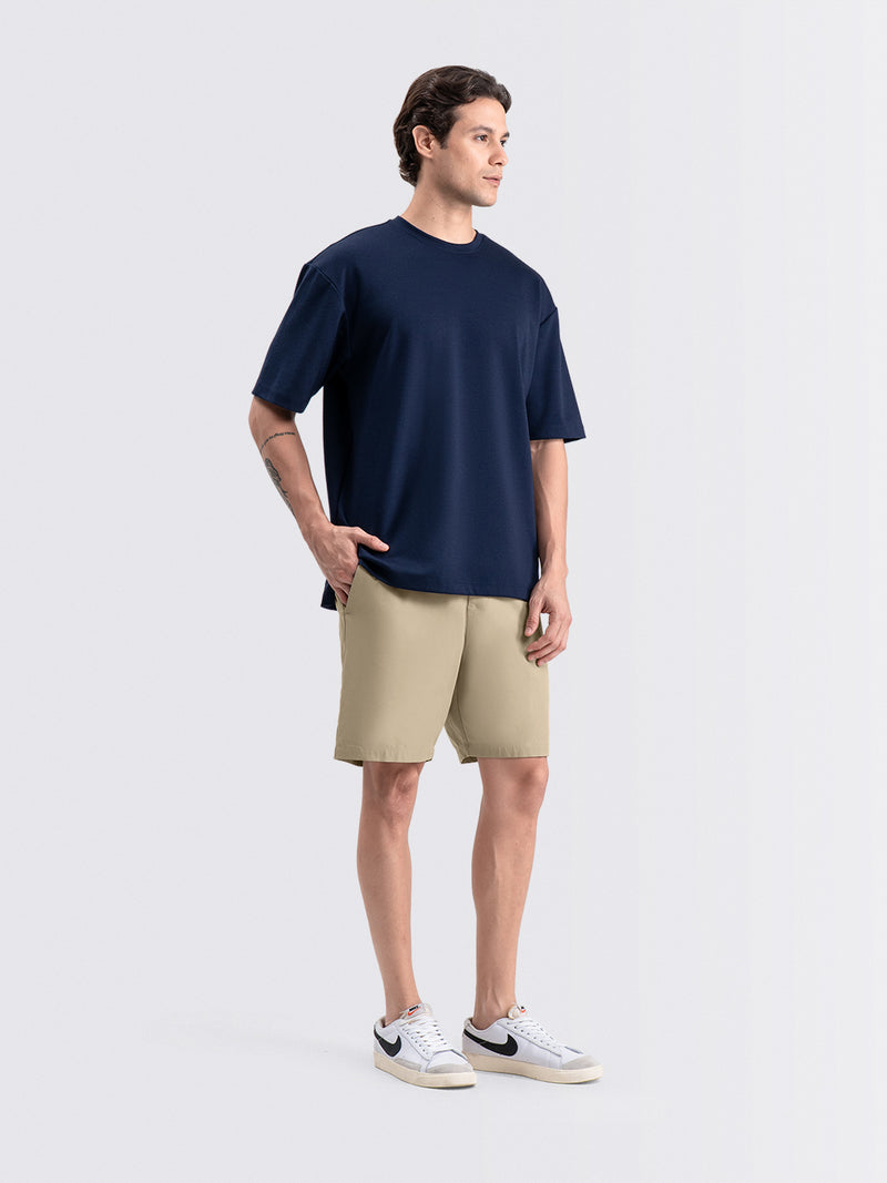 Tapered Flex Shorts Beige