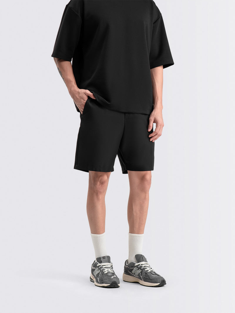 Tapered Flex Shorts Black