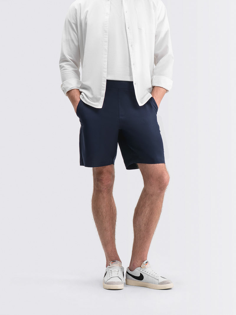 Tapered Flex Shorts Navy