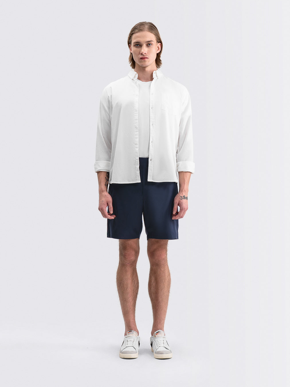 Tapered Flex Shorts Navy