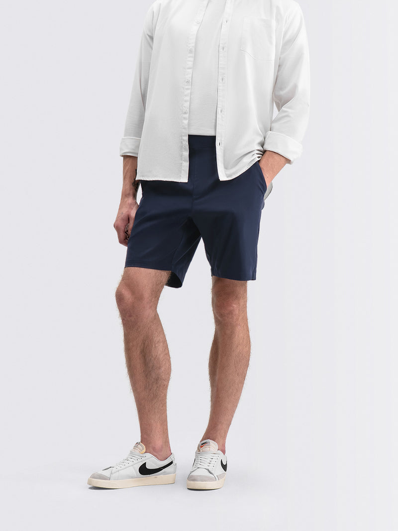 Tapered Flex Shorts Navy