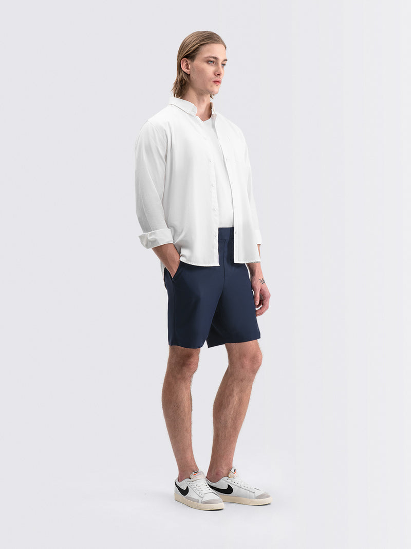 Tapered Flex Shorts Navy