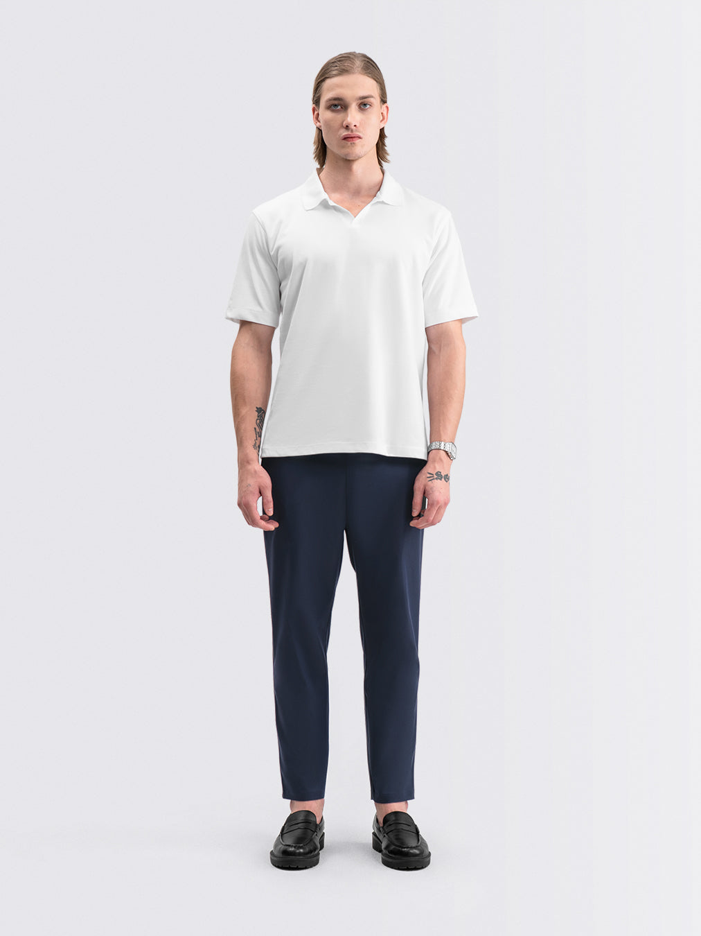 Tapered Flex Pants Navy