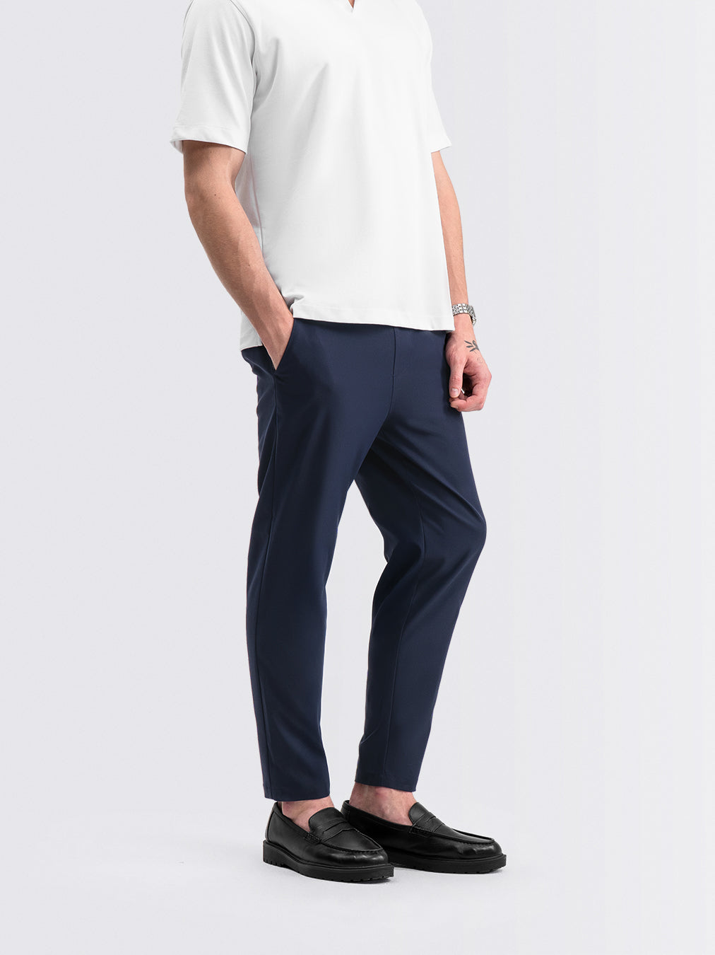 Tapered Flex Pants Navy