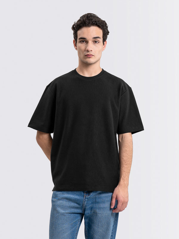 Textured Up Tee Black