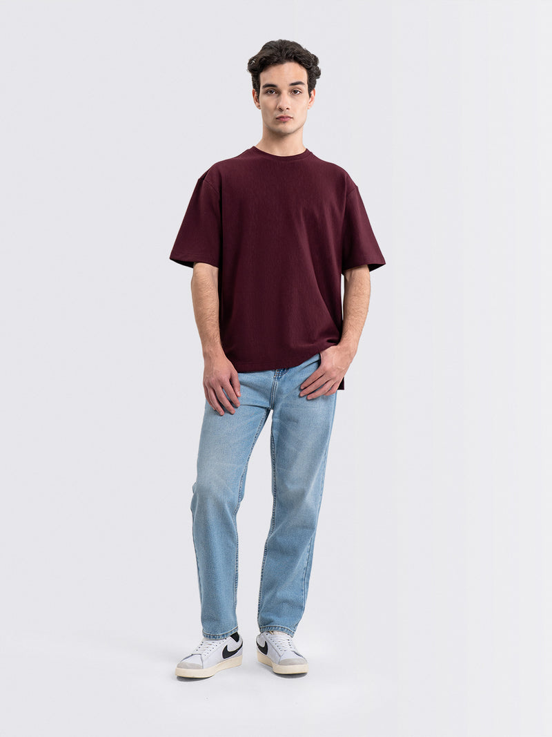 Textured Up Tee Wine