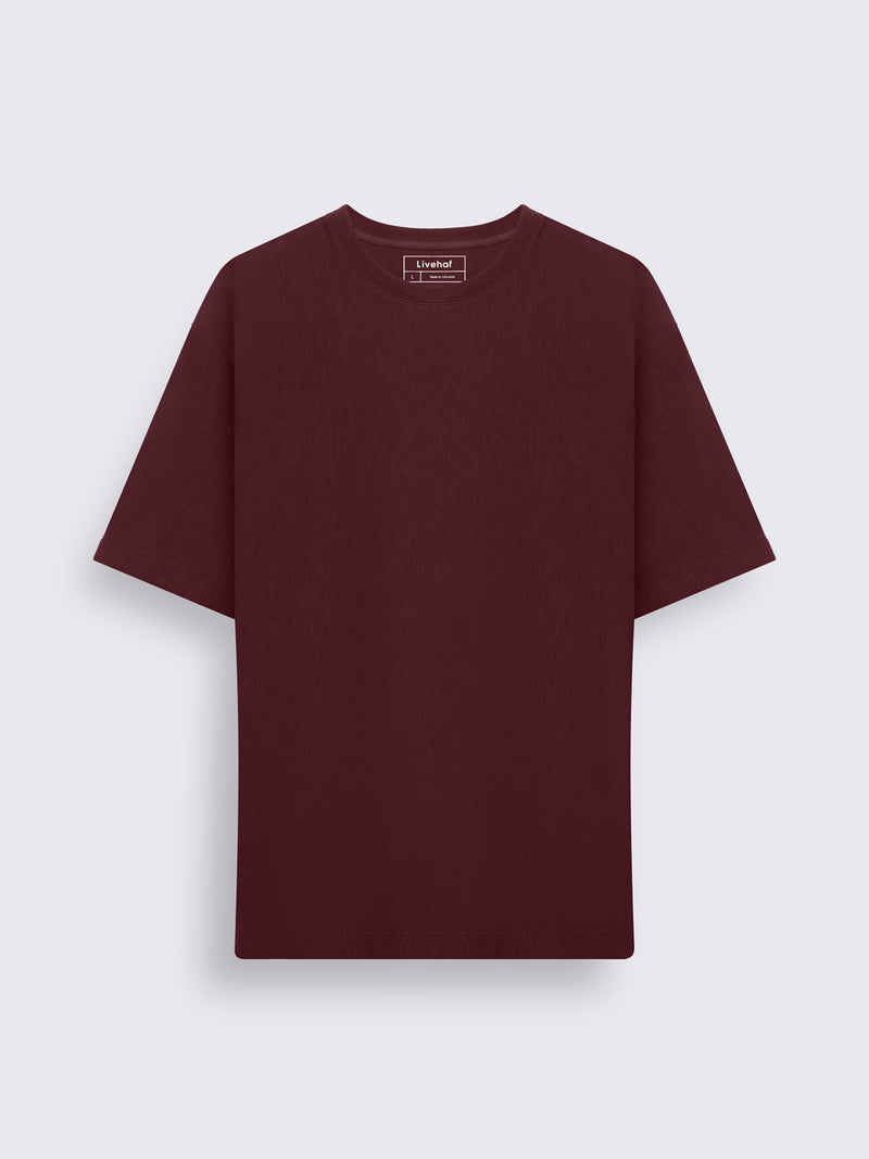 Textured Up Tee Wine