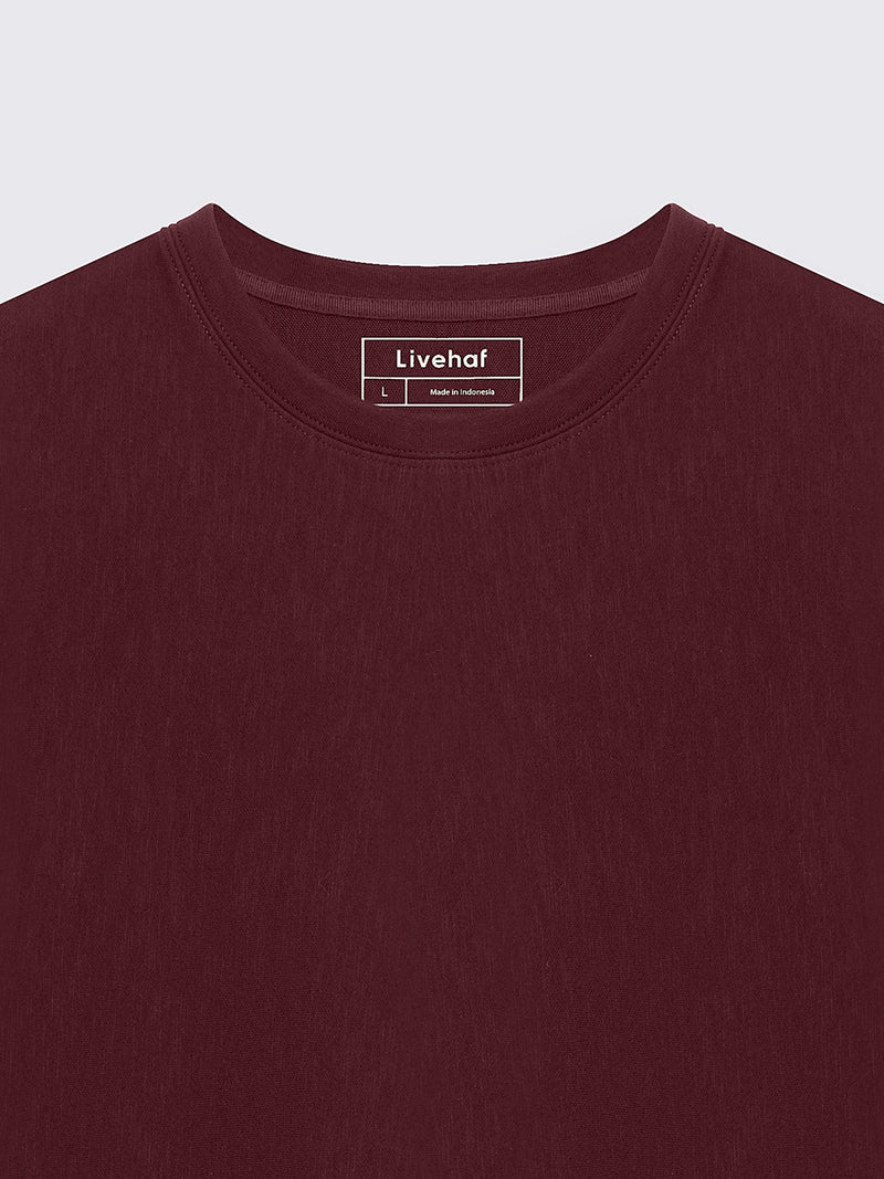 Textured Up Tee Wine