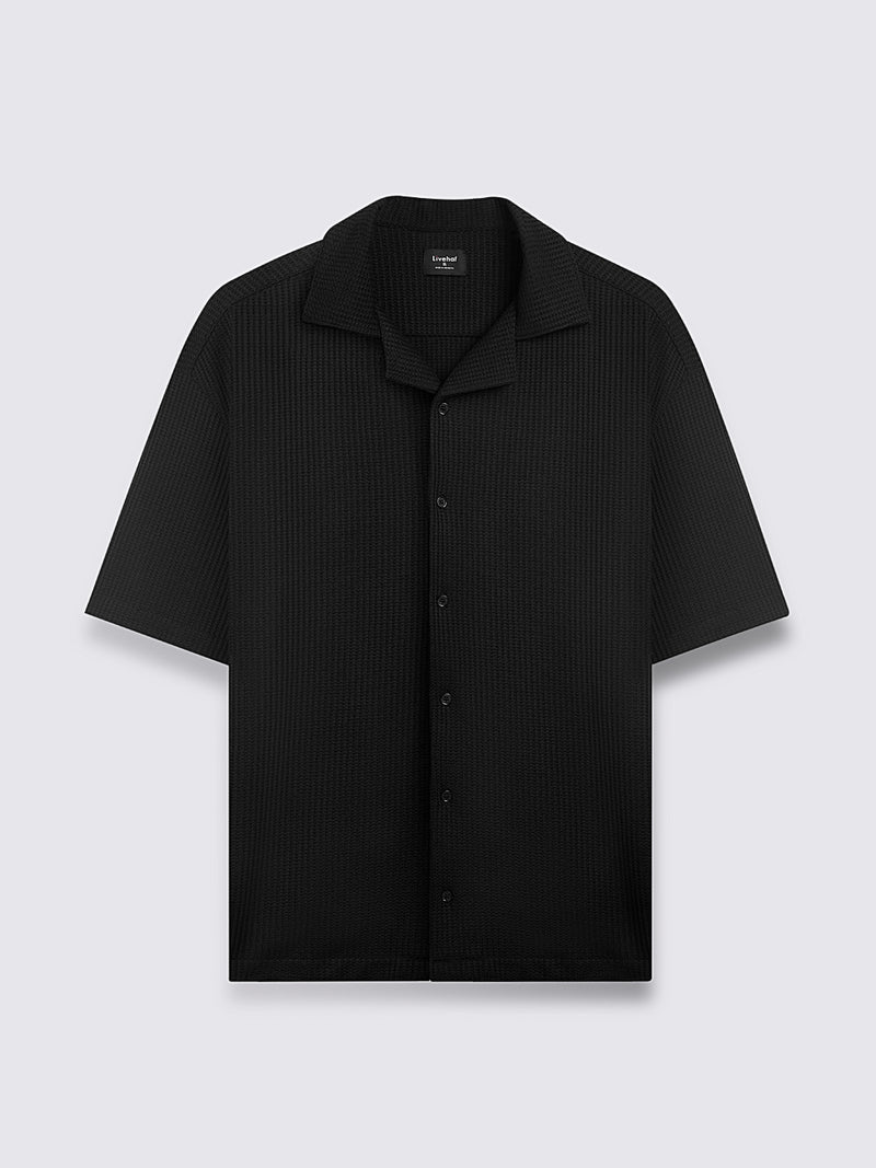 Tropic Flow Short Shirt Black