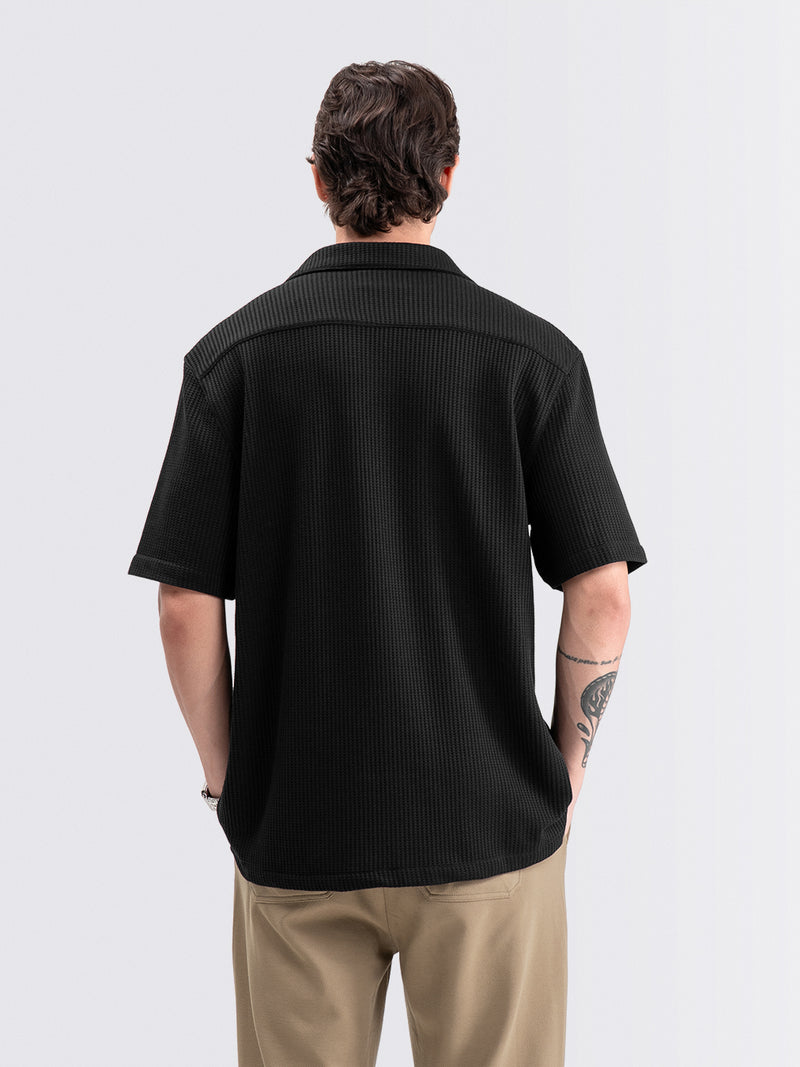 Tropic Flow Short Shirt Black
