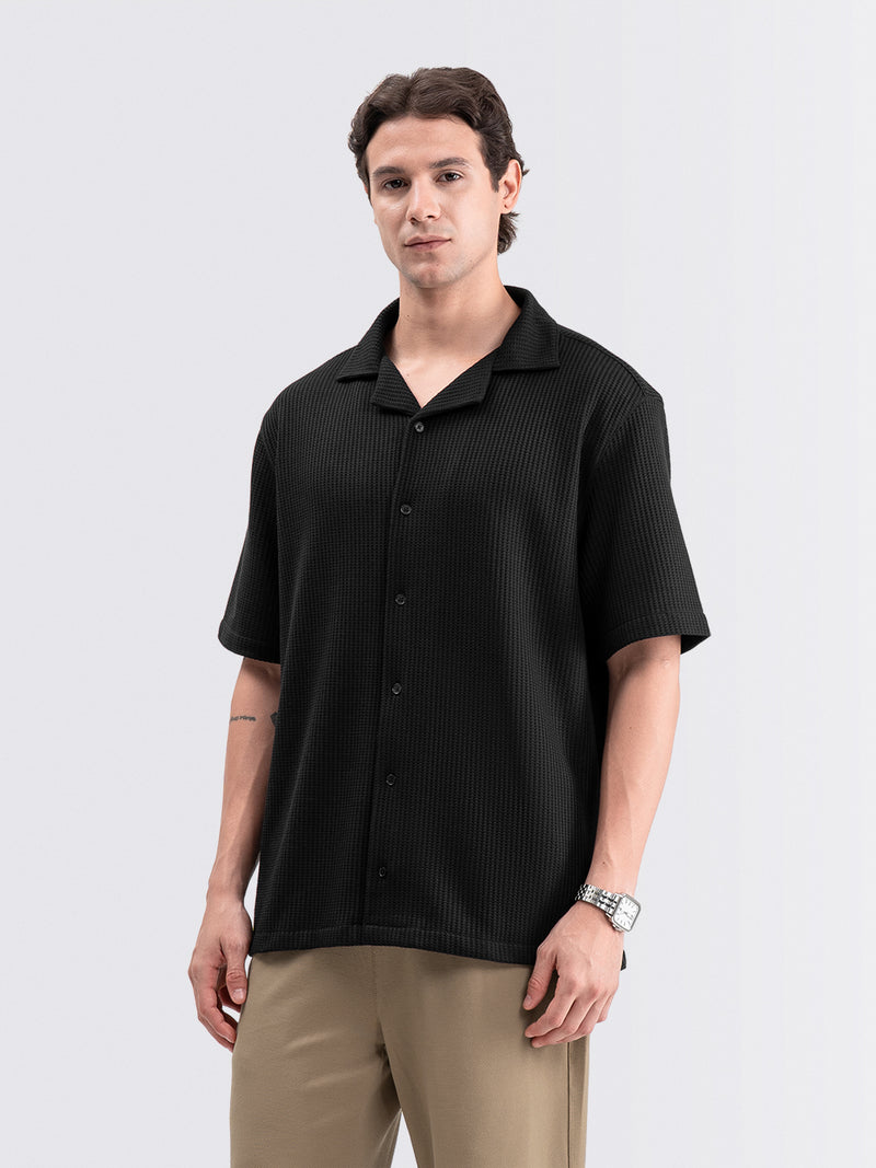 Tropic Flow Short Shirt Black