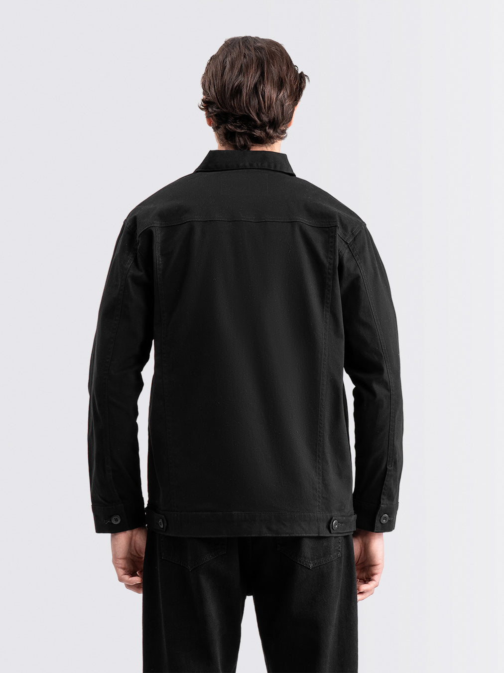 Trucker Canvas Jacket Black